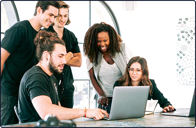Real-time collaboration interface showing multiple developers coding together
